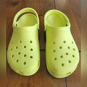 Child Classic Clogs, Lime Zest, 4 Big Kid